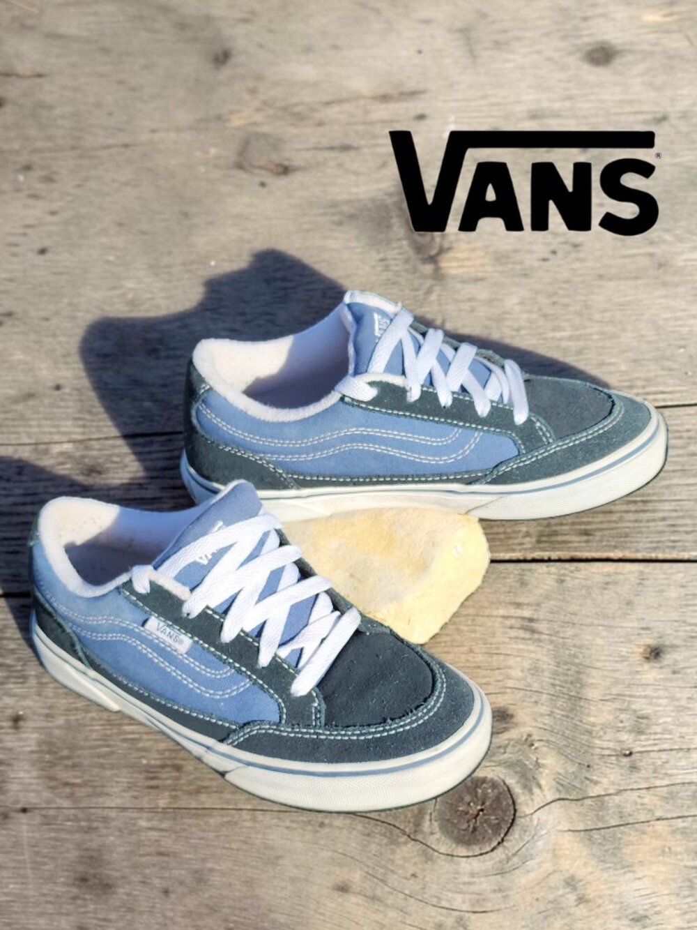Vans 4 Youth Kids Bearcat Skate Sneakers Navy Blue